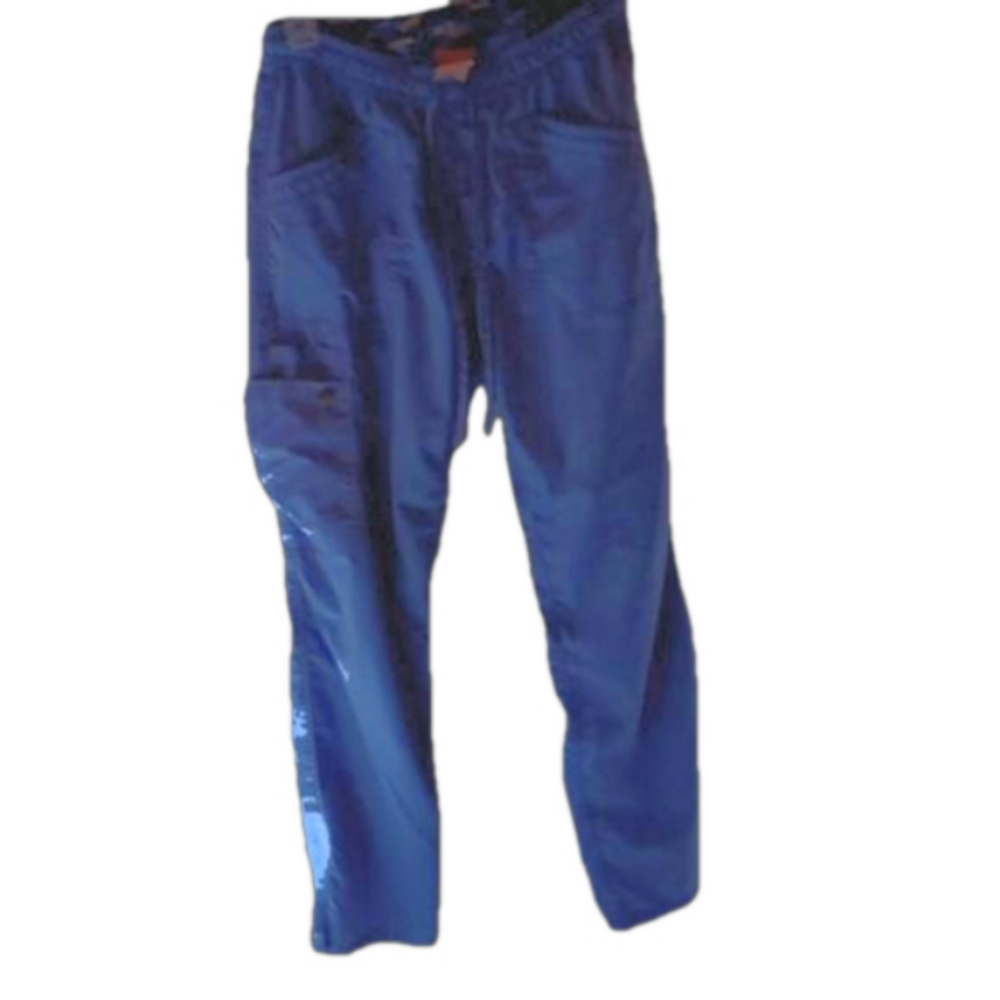 (142) Dickies, high waisted blue stubs pants,